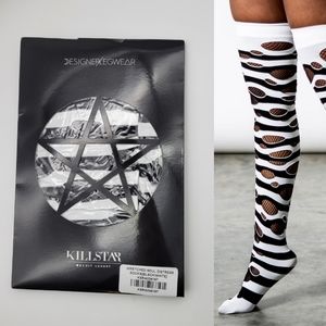 Killstar Wretched Soul Thigh High Socks